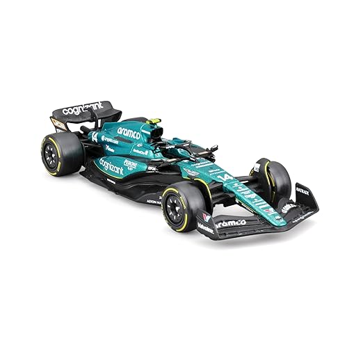 2023 Aston Martin AMR23 Fernando Alonso 1:43 Bburago Formula 1 diecast scale model car