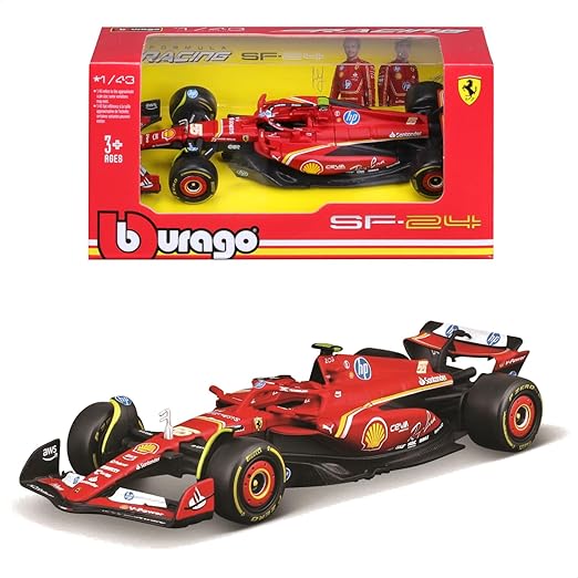 2024 Ferrari SF24 Carlos Sainz 1:43 Bburago Formula 1 diecast scale model car
