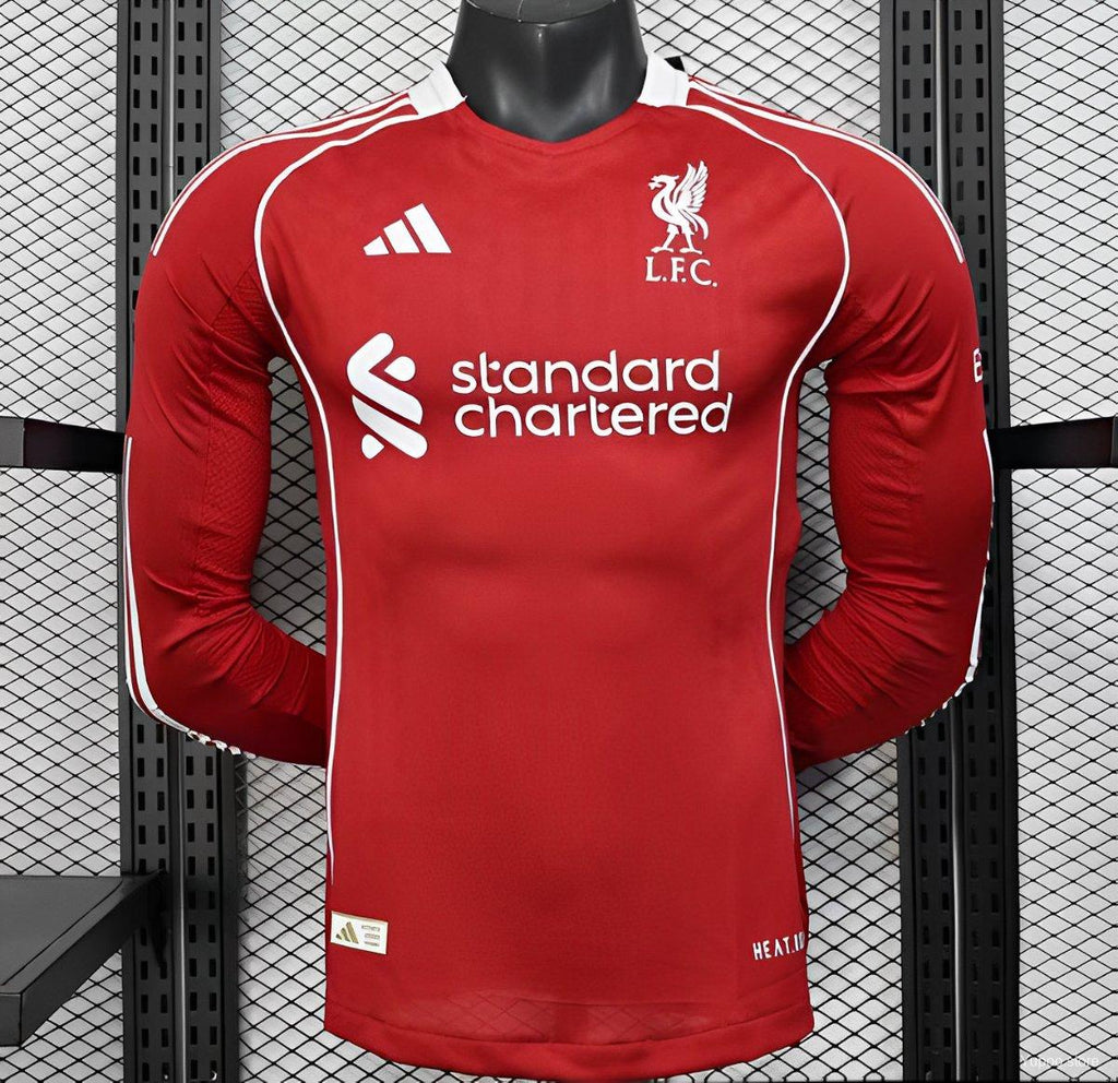 Liverpool Home 25/26 Player Version Full Sleeves
